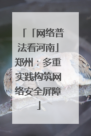 「网络普法看河南」郑州：多重实践构筑网络安全屏障