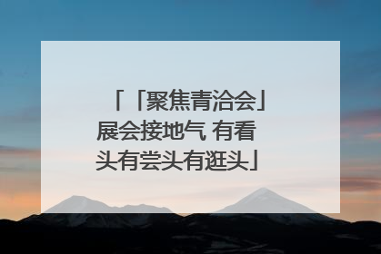 「聚焦青洽会」展会接地气 有看头有尝头有逛头
