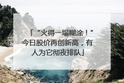 “火得一塌糊涂！”今日股价再创新高，有人为它彻夜排队