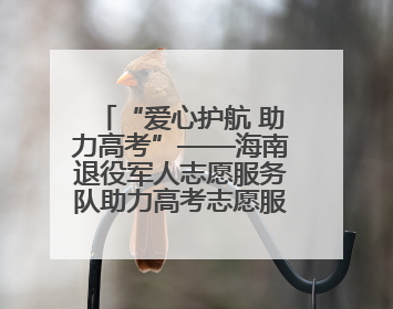 “爱心护航 助力高考”——海南退役军人志愿服务队助力高考志愿服务活动