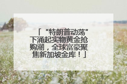 “特朗普动荡”下涌起实物黄金抢购潮，全球富豪聚焦新加坡金库！