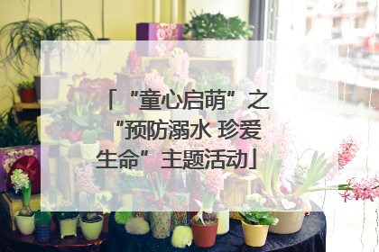 “童心启萌”之“预防溺水 珍爱生命”主题活动