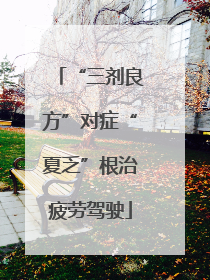 “三剂良方”对症“夏乏”根治疲劳驾驶