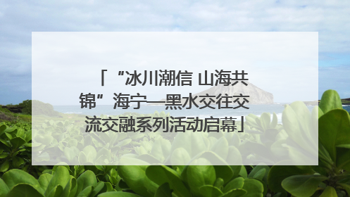 “冰川潮信 山海共锦”海宁—黑水交往交流交融系列活动启幕
