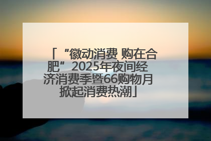 “徽动消费 购在合肥”2025年夜间经济消费季暨66购物月掀起消费热潮
