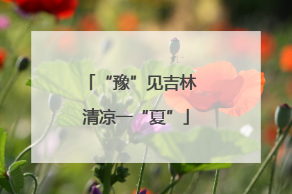 “豫”见吉林 清凉一“夏”
