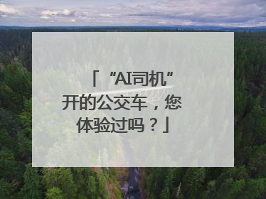“AI司机”开的公交车，您体验过吗？