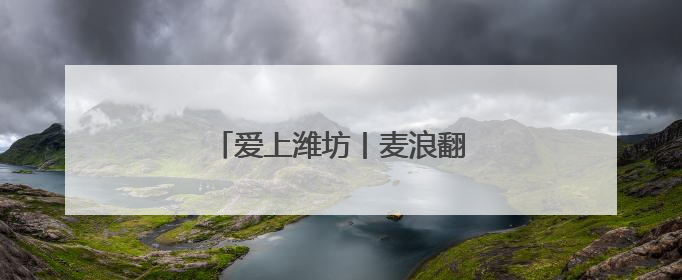 爱上潍坊丨麦浪翻涌里写满丰收故事