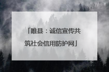 睢县：诚信宣传共筑社会信用防护网