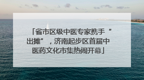 省市区级中医专家携手“出摊”，济南起步区首届中医药文化市集热闹开幕