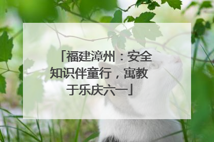福建漳州：安全知识伴童行，寓教于乐庆六一