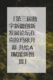 第三届数字新疆创新发展论坛在克拉玛依开幕 共绘AI赋能新图景