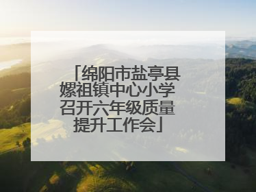 绵阳市盐亭县嫘祖镇中心小学召开六年级质量提升工作会