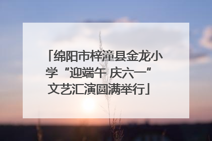 绵阳市梓潼县金龙小学“迎端午 庆六一”文艺汇演圆满举行
