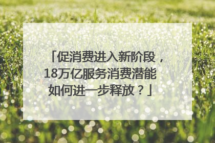 促消费进入新阶段，18万亿服务消费潜能如何进一步释放？
