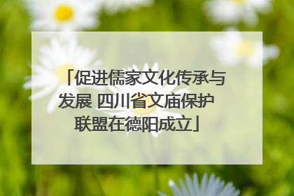 促进儒家文化传承与发展 四川省文庙保护联盟在德阳成立