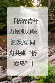 侨界青年力量助力嵊泗发展 同舟共建“侨爱岛”