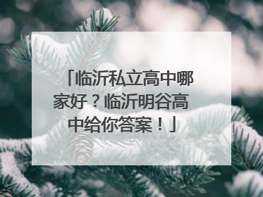 临沂私立高中哪家好？临沂明谷高中给你答案！