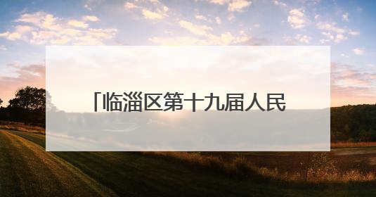 临淄区第十九届人民代表大会常务委员会公告（第20号）