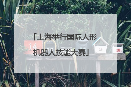 上海举行国际人形机器人技能大赛
