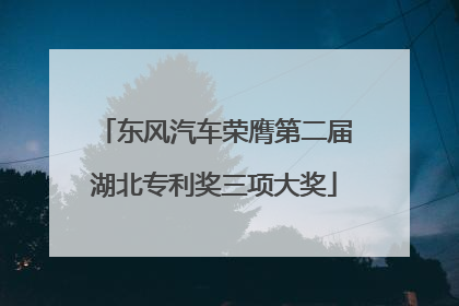 东风汽车荣膺第二届湖北专利奖三项大奖