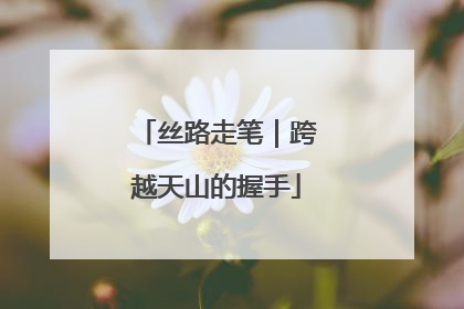 丝路走笔｜跨越天山的握手