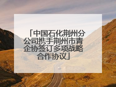 中国石化荆州分公司携手荆州市青企协签订多项战略合作协议