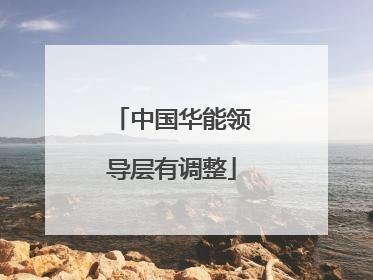 中国华能领导层有调整