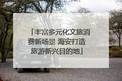 丰富多元化文旅消费新场景 海安打造旅游新兴目的地
