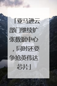 亚马逊云部门继续扩张数据中心，同时还要争抢英伟达芯片