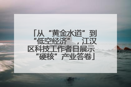 从“黄金水道”到“低空经济”，江汉区科技工作者日展示“硬核”产业答卷