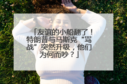 友谊的小船翻了！特朗普与马斯克“骂战”突然升级，他们为何而吵？