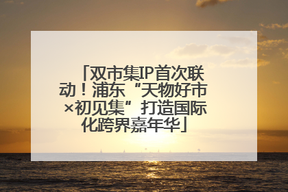 双市集IP首次联动！浦东“天物好市×初见集”打造国际化跨界嘉年华