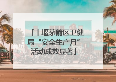 十堰茅箭区卫健局“安全生产月”活动成效显著