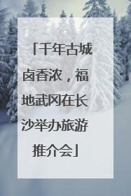 千年古城卤香浓，福地武冈在长沙举办旅游推介会