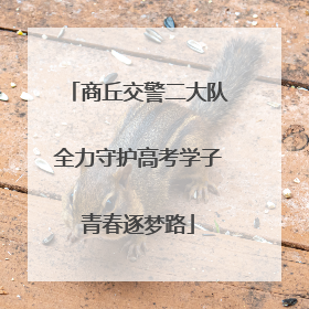 商丘交警二大队全力守护高考学子青春逐梦路