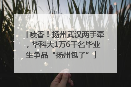 喷香！扬州武汉两手牵，华科大1万6千名毕业生争品“扬州包子”