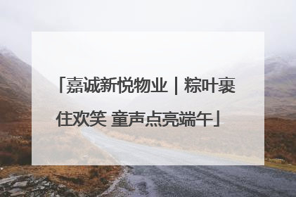 嘉诚新悦物业｜粽叶裹住欢笑 童声点亮端午