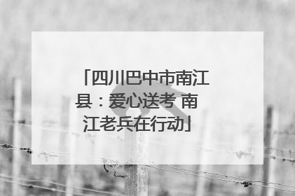 四川巴中市南江县：爱心送考 南江老兵在行动
