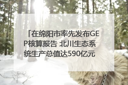 在绵阳市率先发布GEP核算报告 北川生态系统生产总值达590亿元|新闻发布最前线