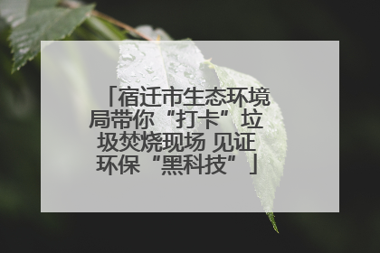 宿迁市生态环境局带你“打卡”垃圾焚烧现场 见证环保“黑科技”