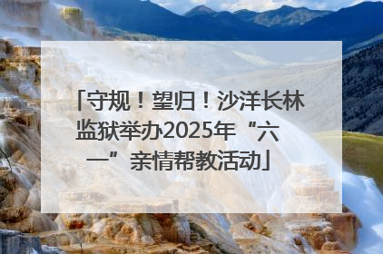 守规！望归！沙洋长林监狱举办2025年“六一”亲情帮教活动