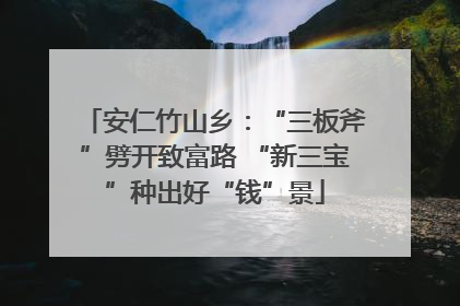 安仁竹山乡：“三板斧”劈开致富路 “新三宝”种出好“钱”景