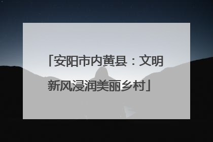 安阳市内黄县：文明新风浸润美丽乡村