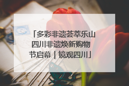 多彩非遗荟萃乐山 四川非遗焕新购物节启幕｜镜观四川