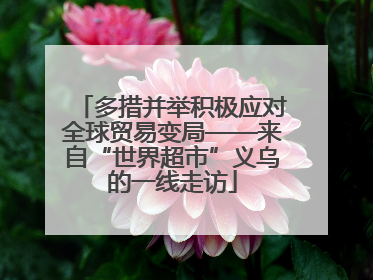 多措并举积极应对全球贸易变局——来自“世界超市”义乌的一线走访