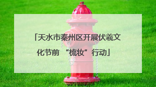 天水市秦州区开展伏羲文化节前 “梳妆”行动
