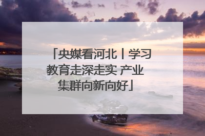 央媒看河北丨学习教育走深走实 产业集群向新向好