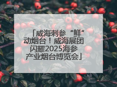 威海刺参“鲜”动烟台！威海展团闪耀2025海参产业烟台博览会