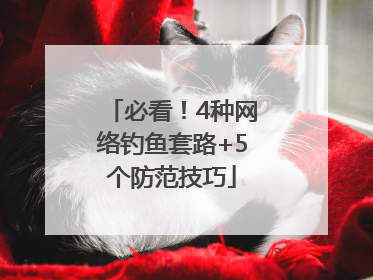 必看！4种网络钓鱼套路+5个防范技巧